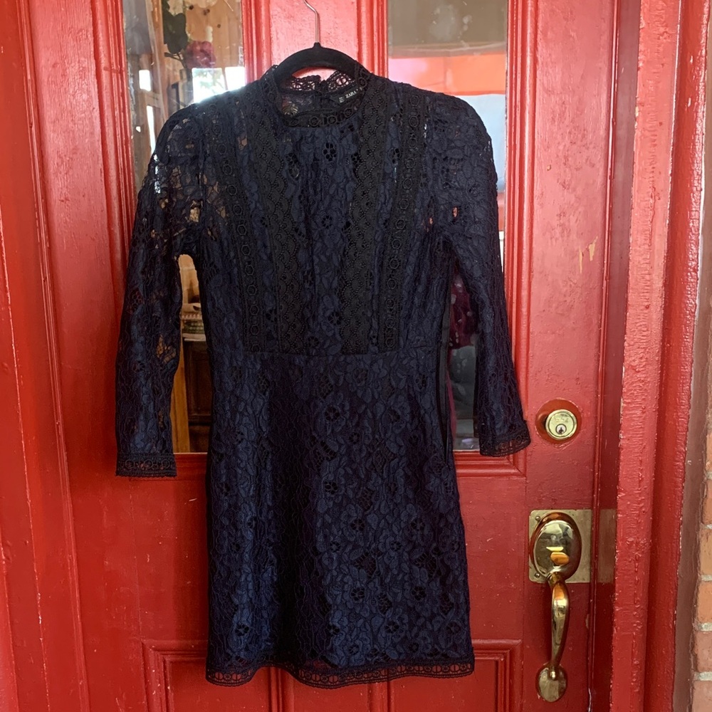 Zara Black Lace Top